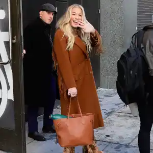 LeAnn Rimes is seen leaving ABC Studios on February 24, 2026 in New York City.