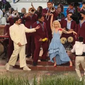 GettyImages2260107822Lady Gaga Thanks Bad Bunny for Super Bowl 2026 Halftime Show Guest Spot