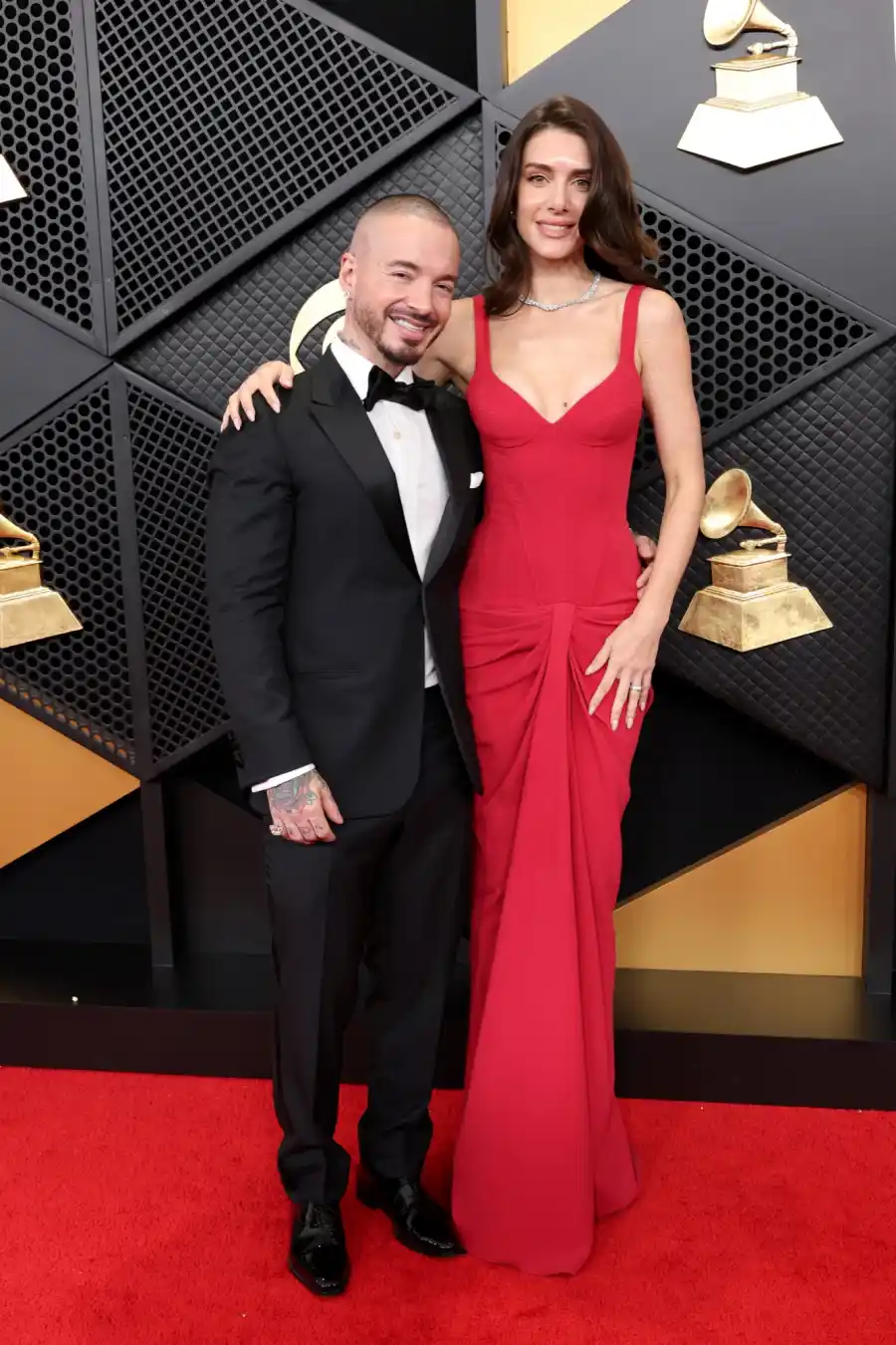 Hottest 2026 Grammy Awards Couples J Balvin and Valentina Ferrer