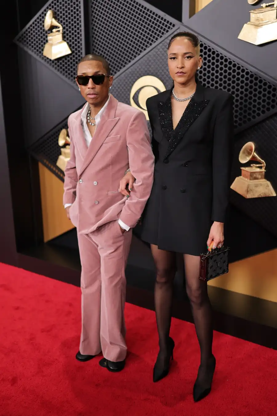 Hottest 2026 Grammy Awards Couples Pharrell Williams and Helen Lasichanh