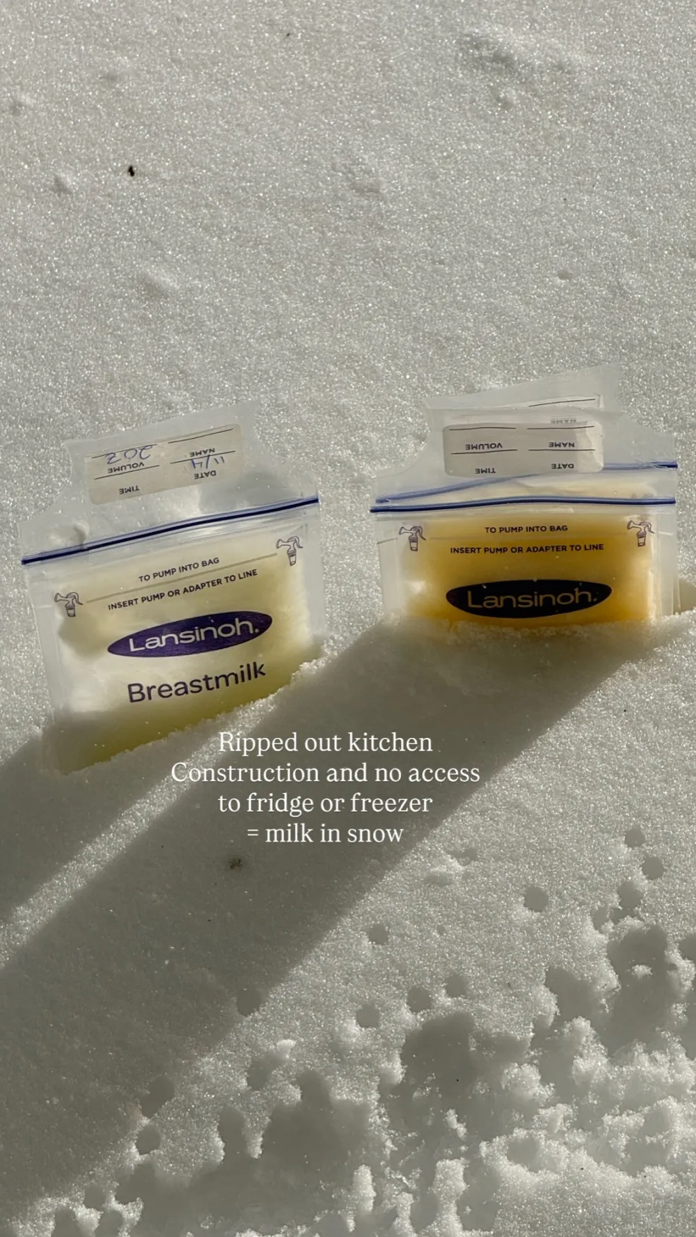 Influencer Nara Smith Reveals Why She Is Storing Her Breastmilk Outside in the Snow