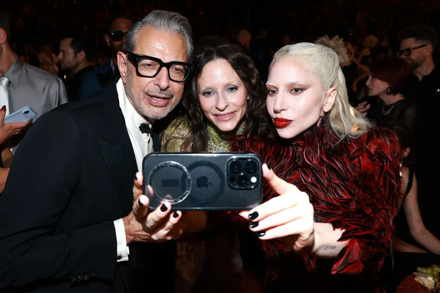 Jeff Goldblum Emilie Livingston Lady Gaga Grammys What You Didnt See on TV