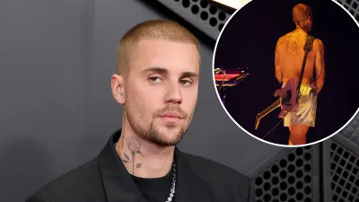 Justin Bieber Debuts New Back Tattoo of Wife Hailey Bieber During Shirtless Grammys 2026 Performance