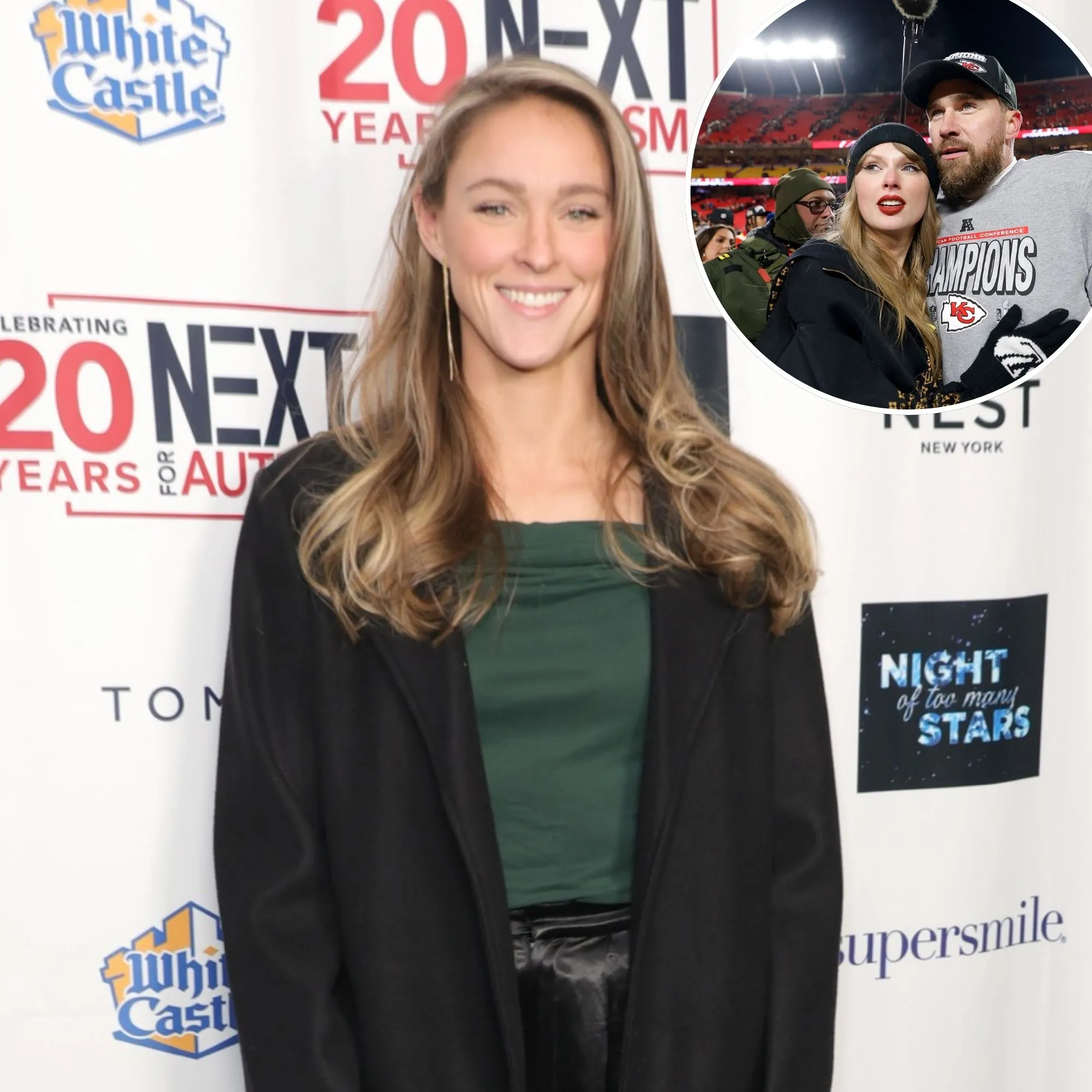 Kylie Kelce Gushes Over Taylor Swift and Travis Kelce With Kids Promo