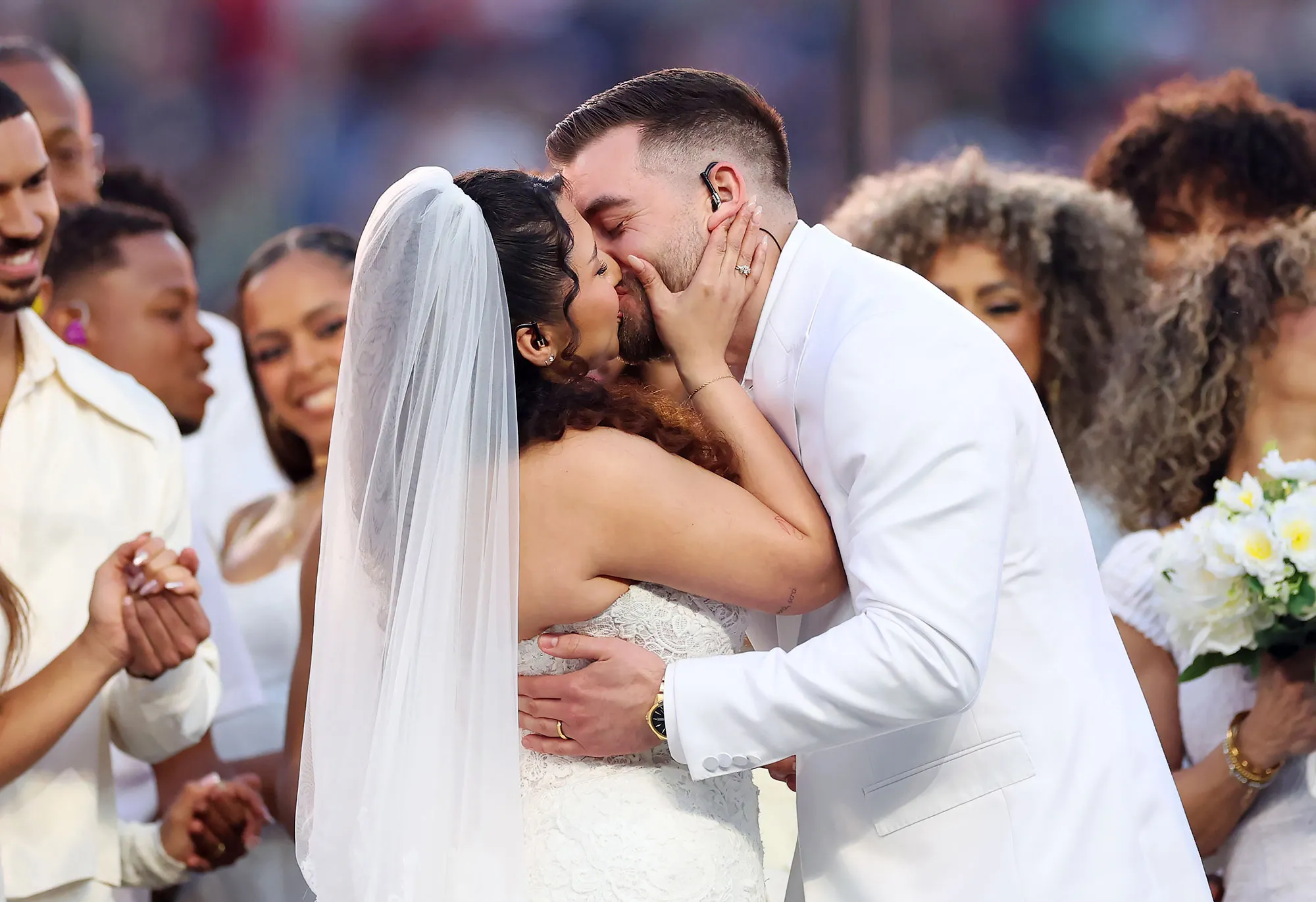 Meet the Couple Who Got Married During Bad Bunny Super Bowl LX Halftime Show