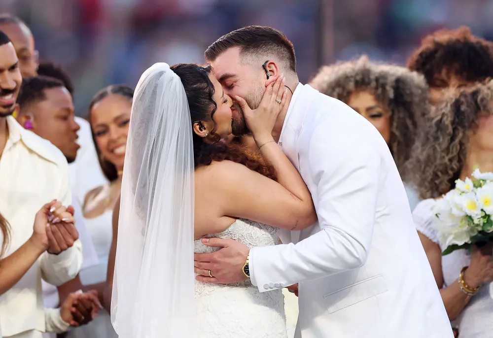 Meet the Couple Who Got Married During Bad Bunny Super Bowl LX Halftime Show