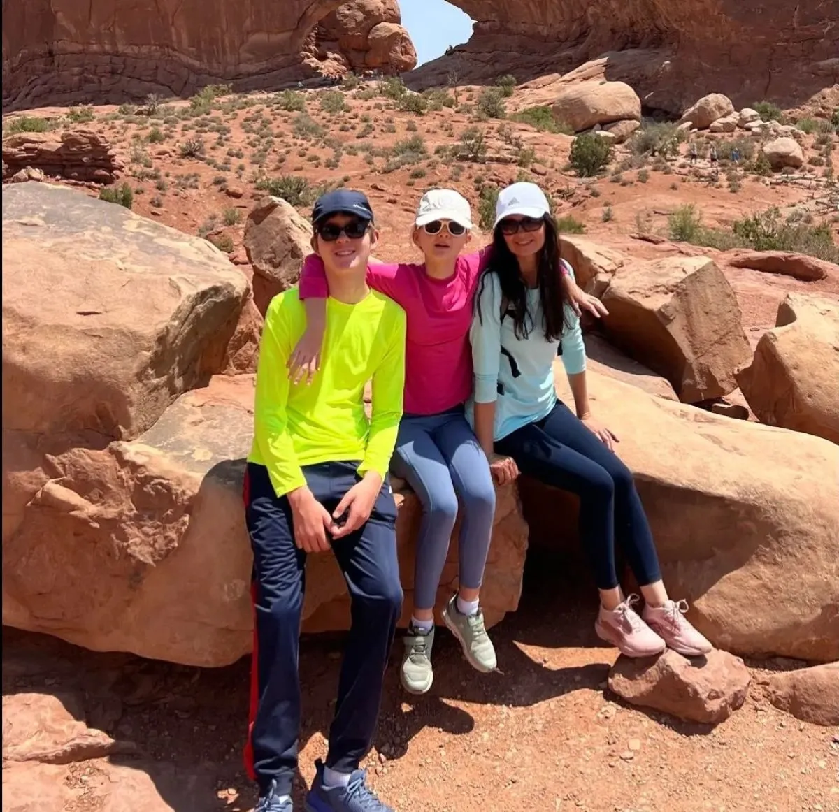 Monika Rubacha and her kids