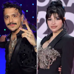 Christian Nodal y Cazzú.