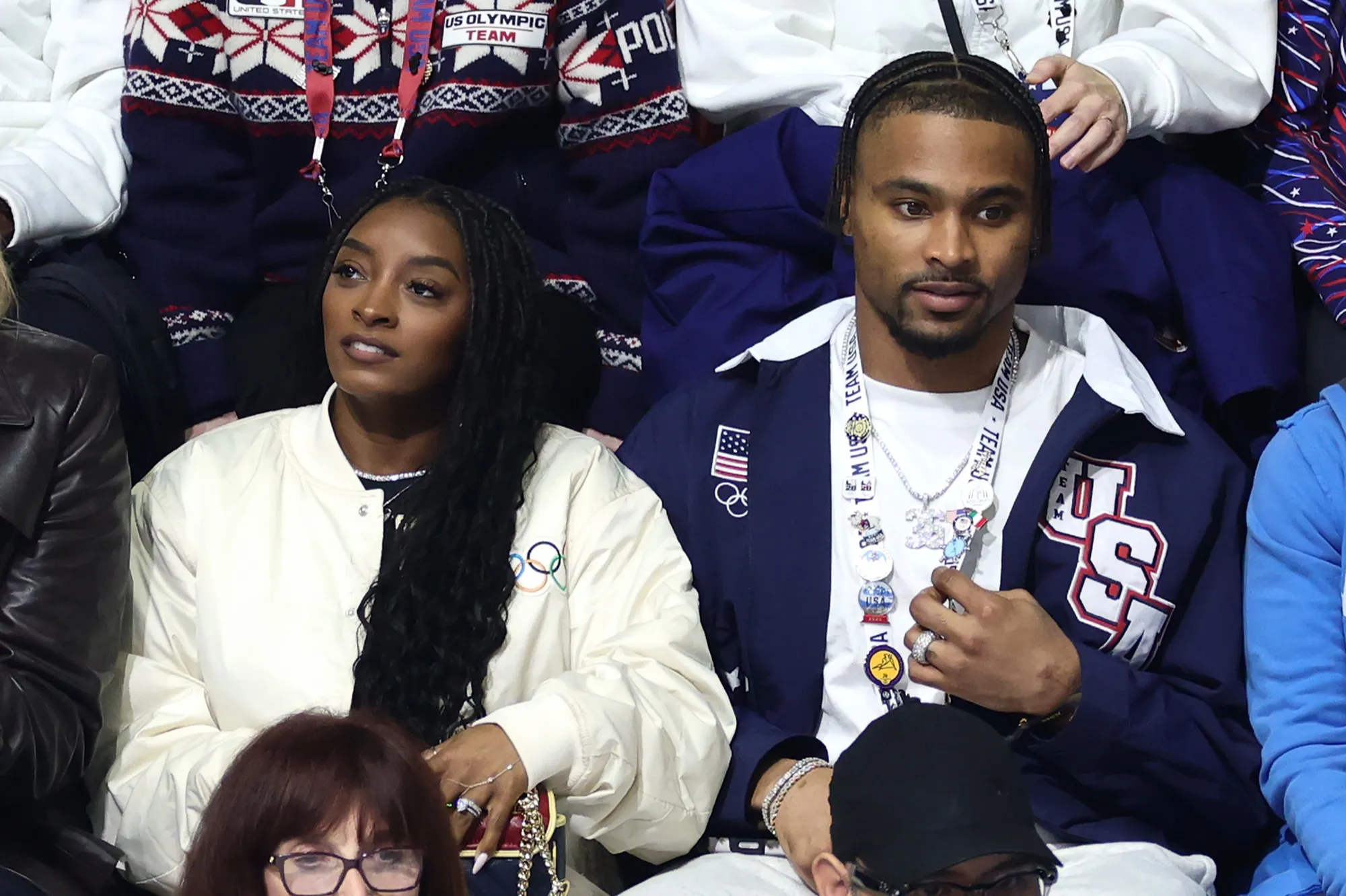 Olympic Legend Simone Biles Spotted at Winter Games in Italy With Husband Jonathan Owens