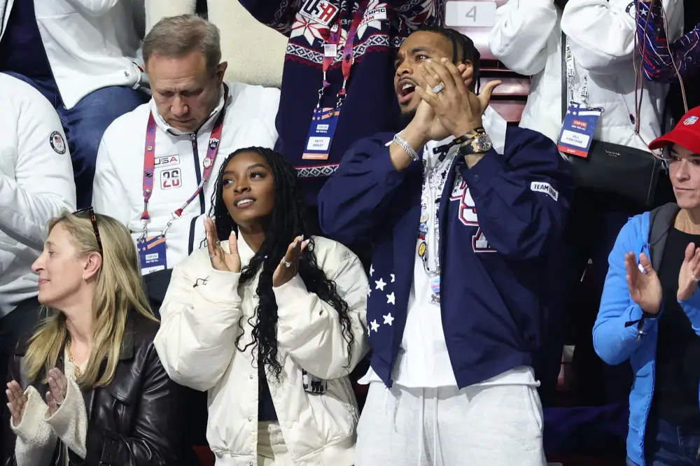 Olympic Legend Simone Biles Spotted at Winter Games in Italy With Husband Jonathan Owens Inline