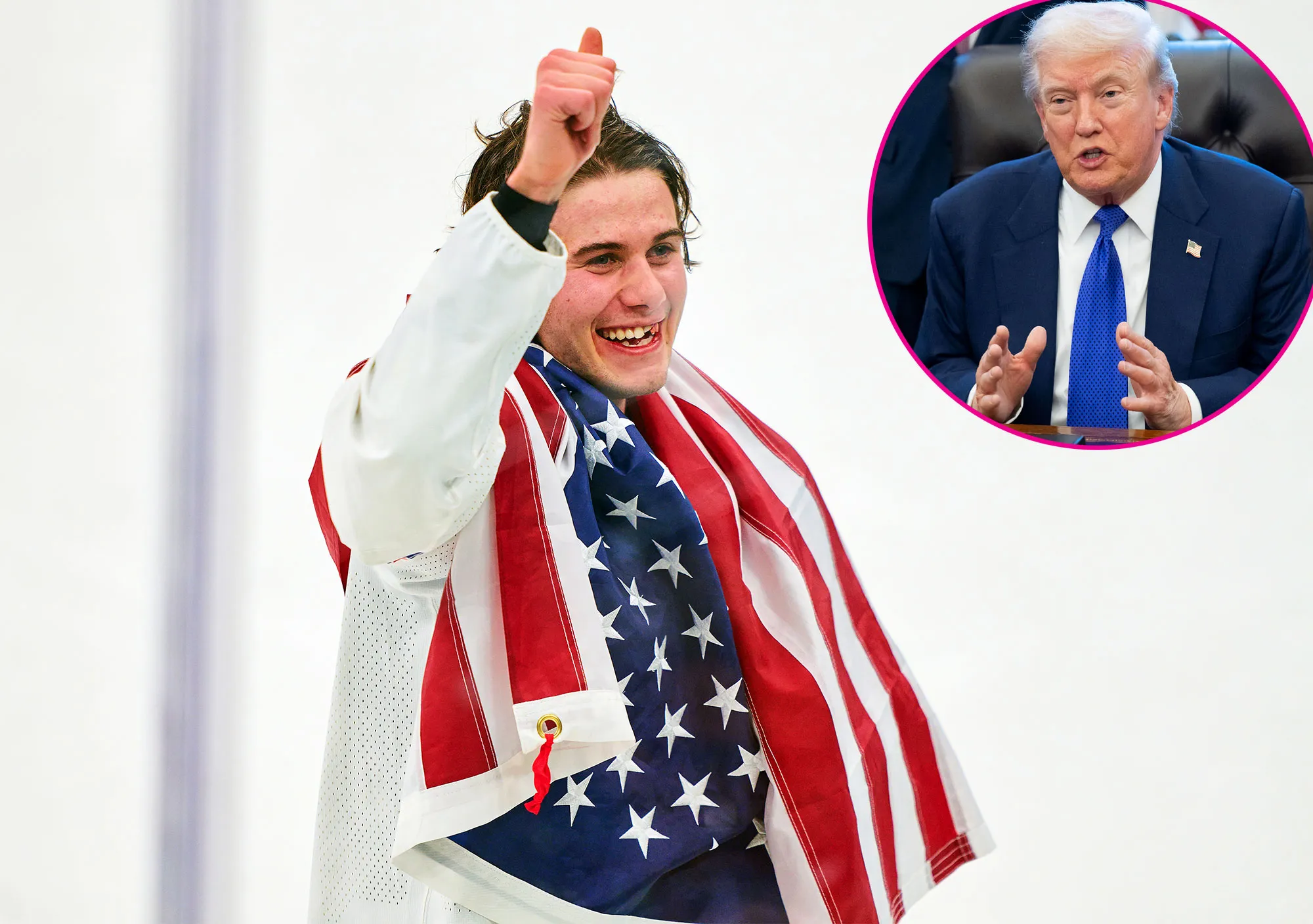 Promo Team USA Jack Hughes Responds to Backlash After Laughing at Trump Joke About Womens Team