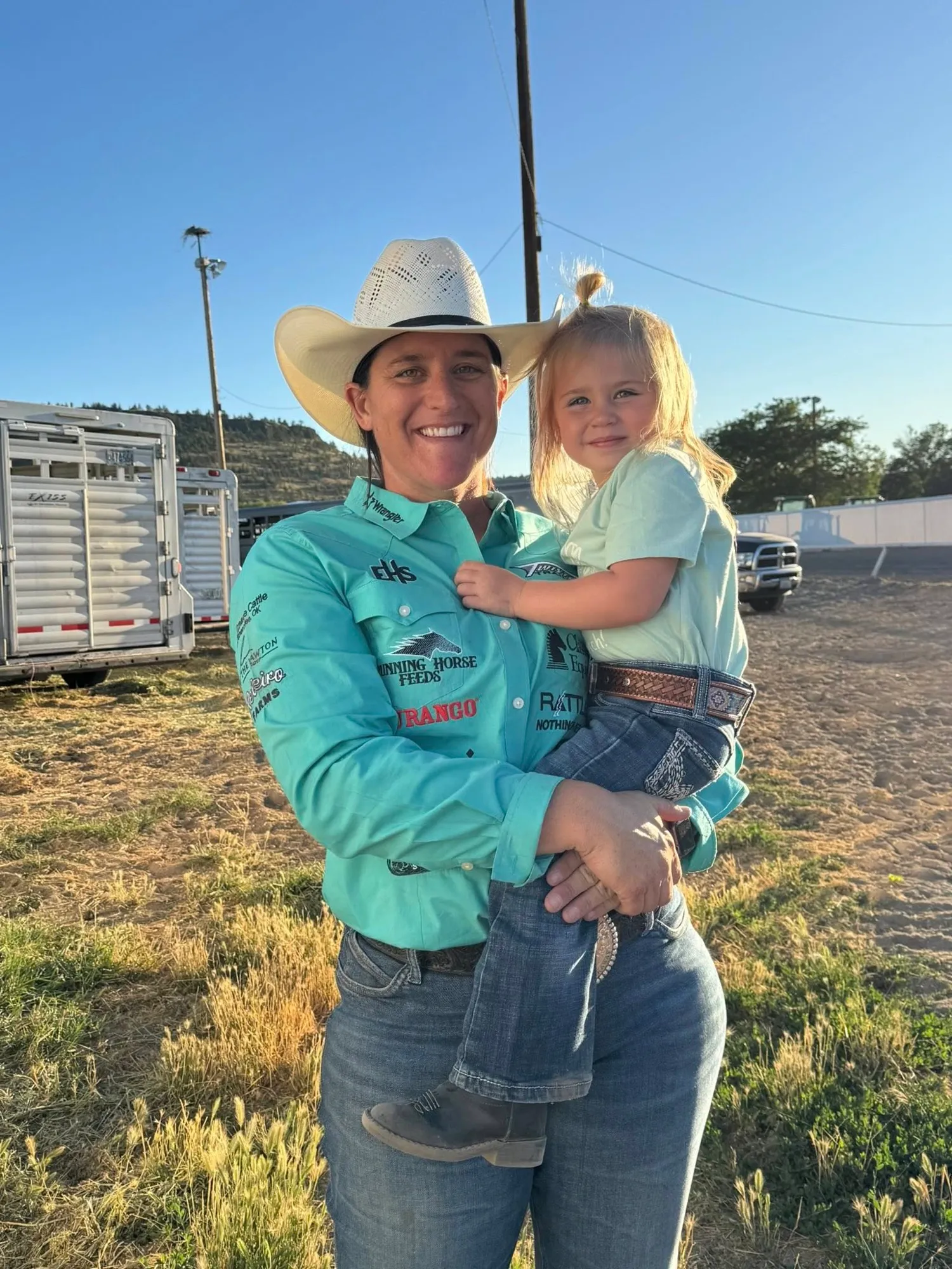 Rodeo Star Kelsie Domer 3 Year Old Daughter Oaklynn Dies Following a Horse Accident
