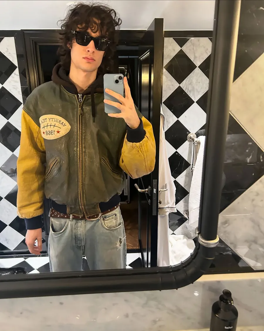 Sombr They Take Fit Pics When Trying on Vintage Just Like Us