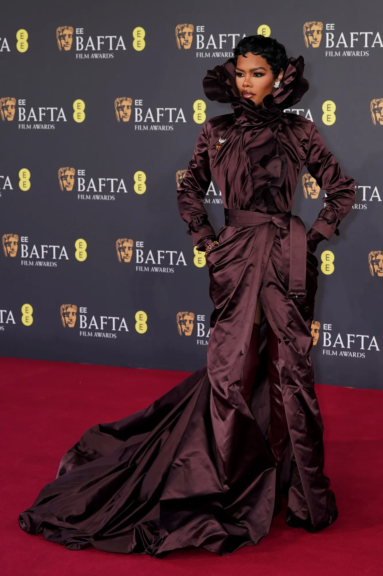 Stars Go Regal With Long Trains and Gloves in Red Carpet Style Forecast GettyImages-2263001116