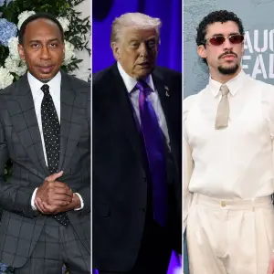 Stephen A. Smith Defends Trump's Criticism of Bad Bunny's Halftime Show GettyImages-2214924615 GettyImages-2260074819 GettyImages-2232278323