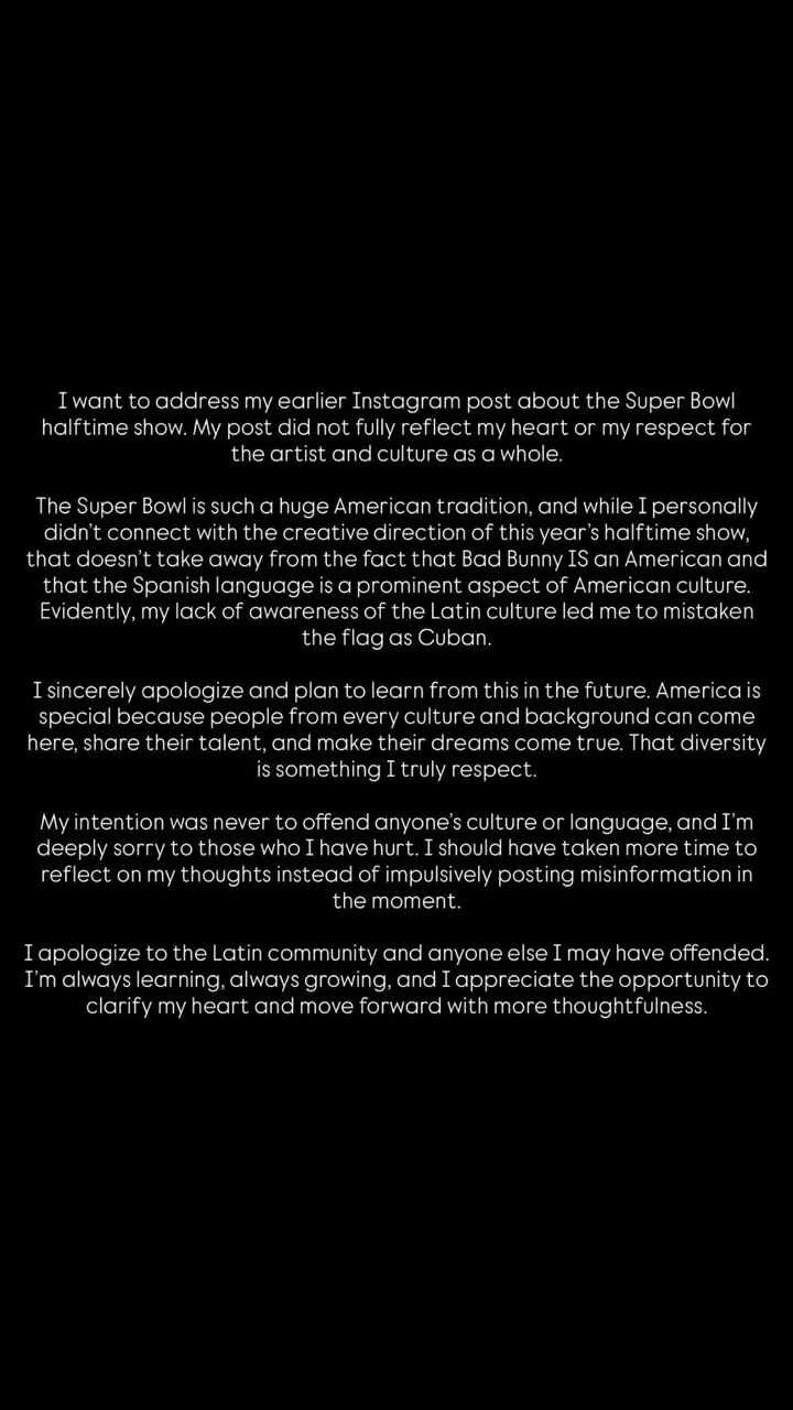 Taylor Armstrong Apologizes After Slamming Bad Bunny's Super Bowl Performance