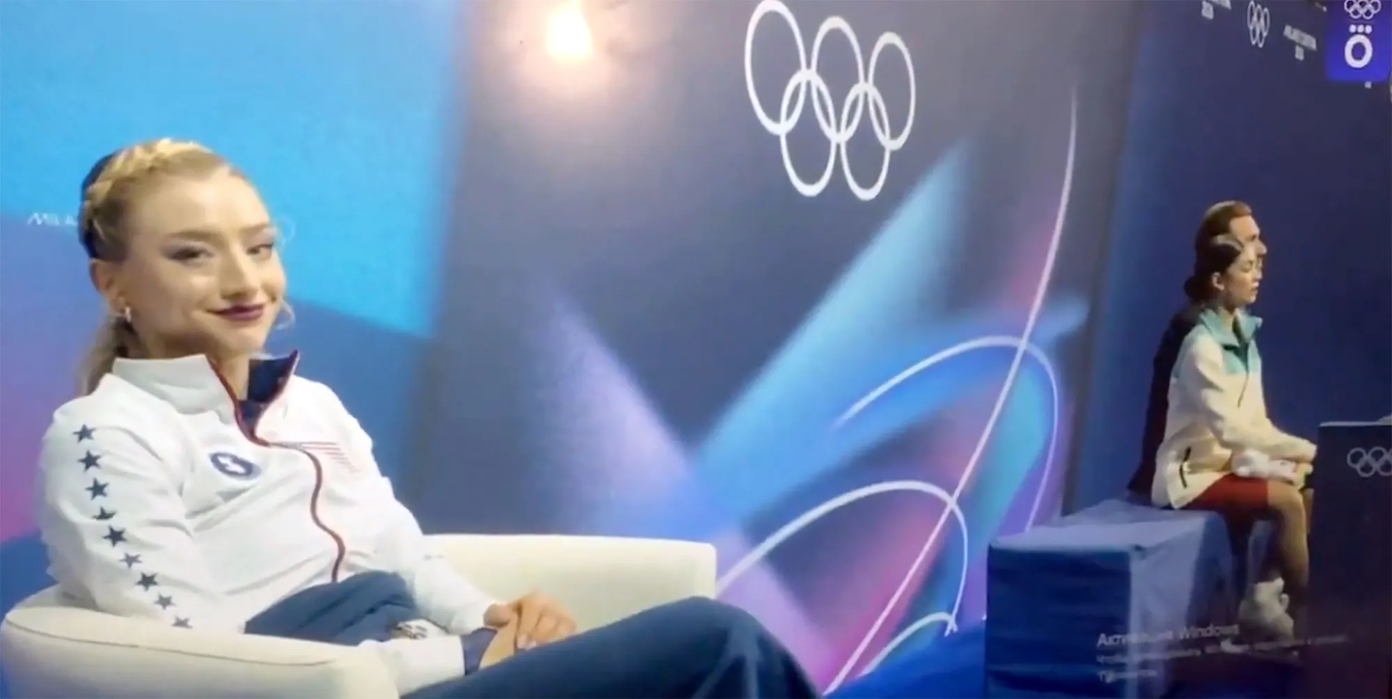 Team USA Amber Glenn Defends Behavior After Russian Figure Skater Fall