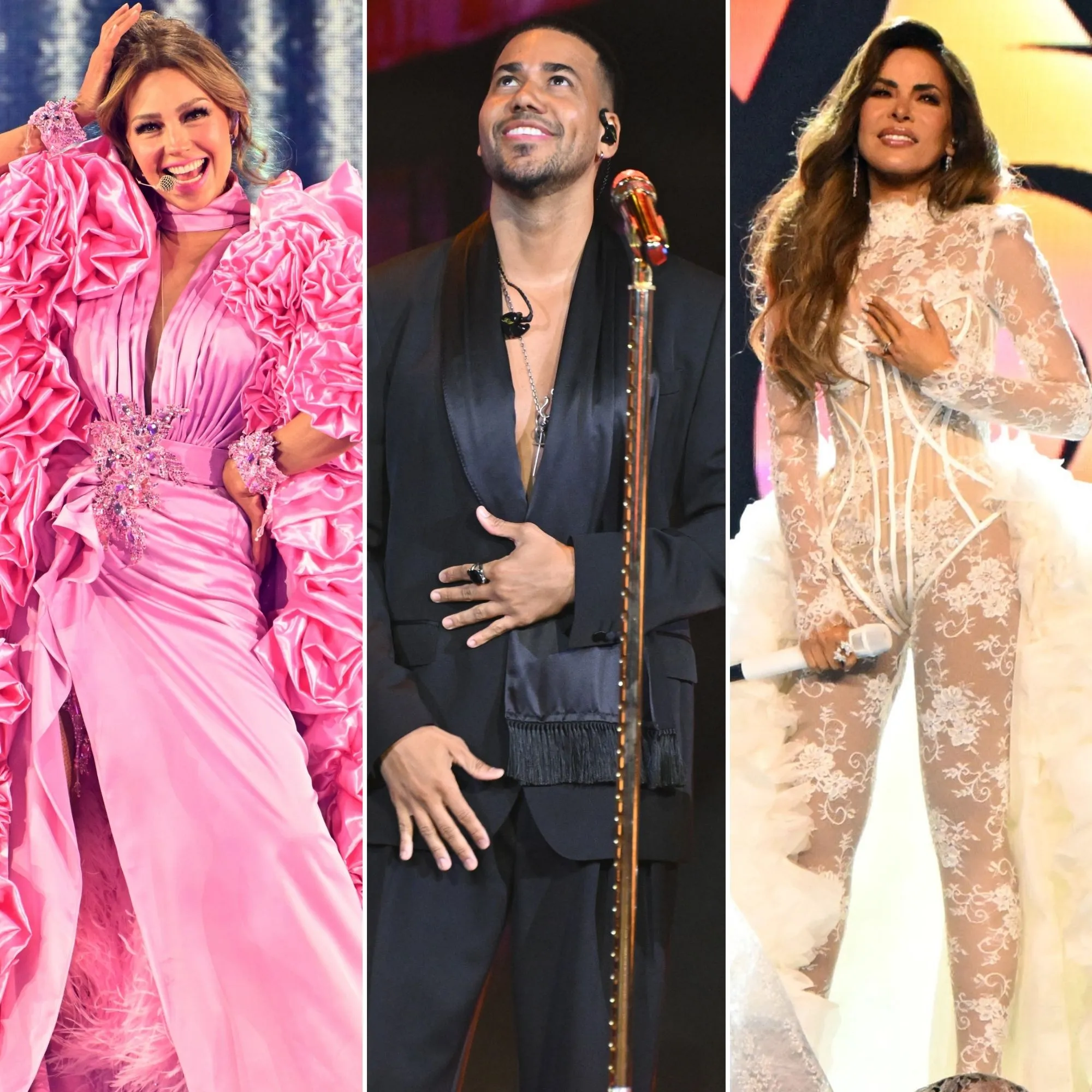 Thalía, Romeo Santos y Gloria Trevi en Premio Lo Nuestro 2026.