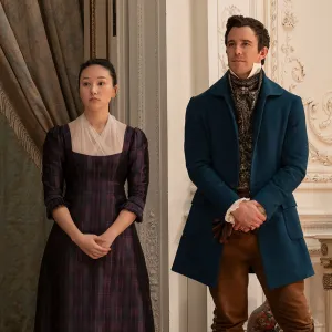 Yerin Ha and Luke Thompson Bridgerton