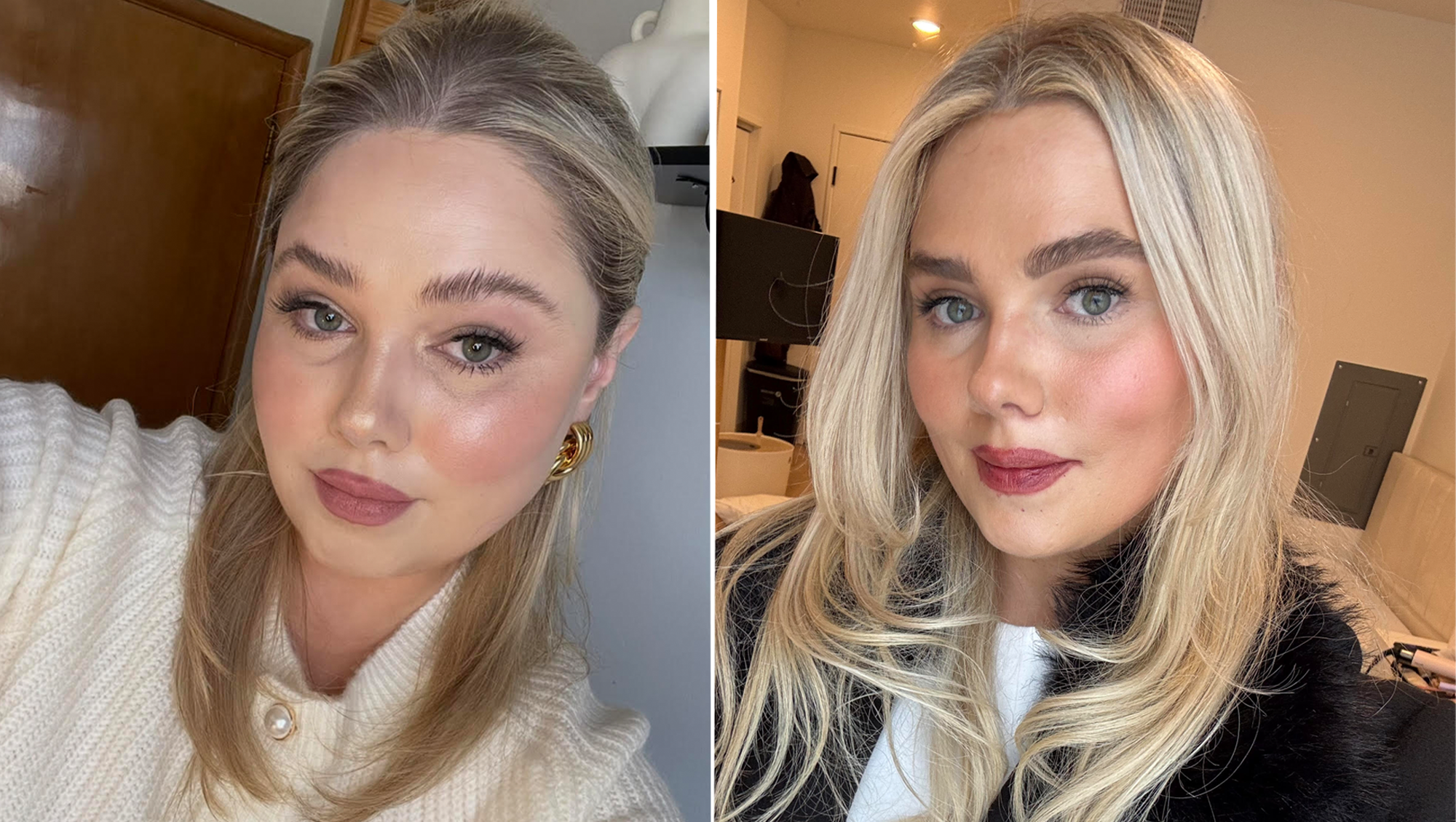 Before and After of Brow Wiz Eyebrow Pencil Anastasia Beverly Hills