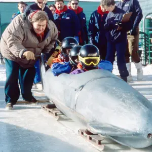 John Candy and the cast of Cool Runnings