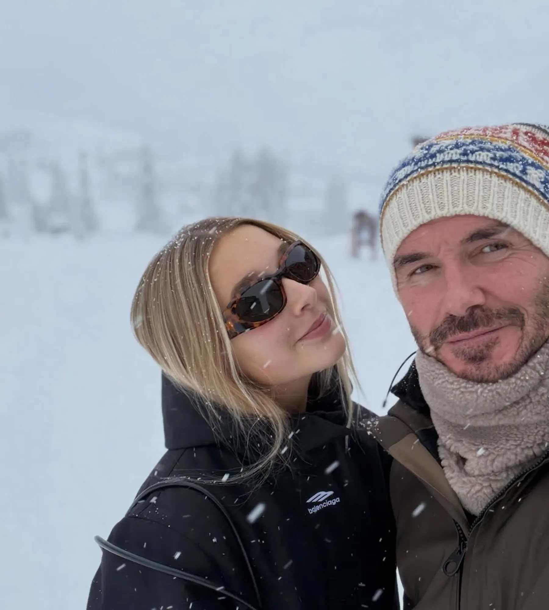 David Beckham Shares Sweet Moment Skiing With Daughter Harper Amid Family Feud With Son Brooklyn