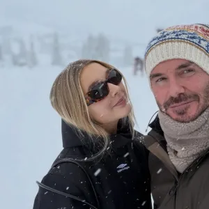 David Beckham Shares Sweet Moment Skiing With Daughter Harper Amid Family Feud With Son Brooklyn
