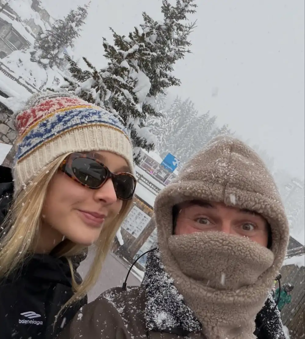 David Beckham Shares Sweet Moment Skiing With Daughter Harper Amid Family Feud With Brookyln Beckham