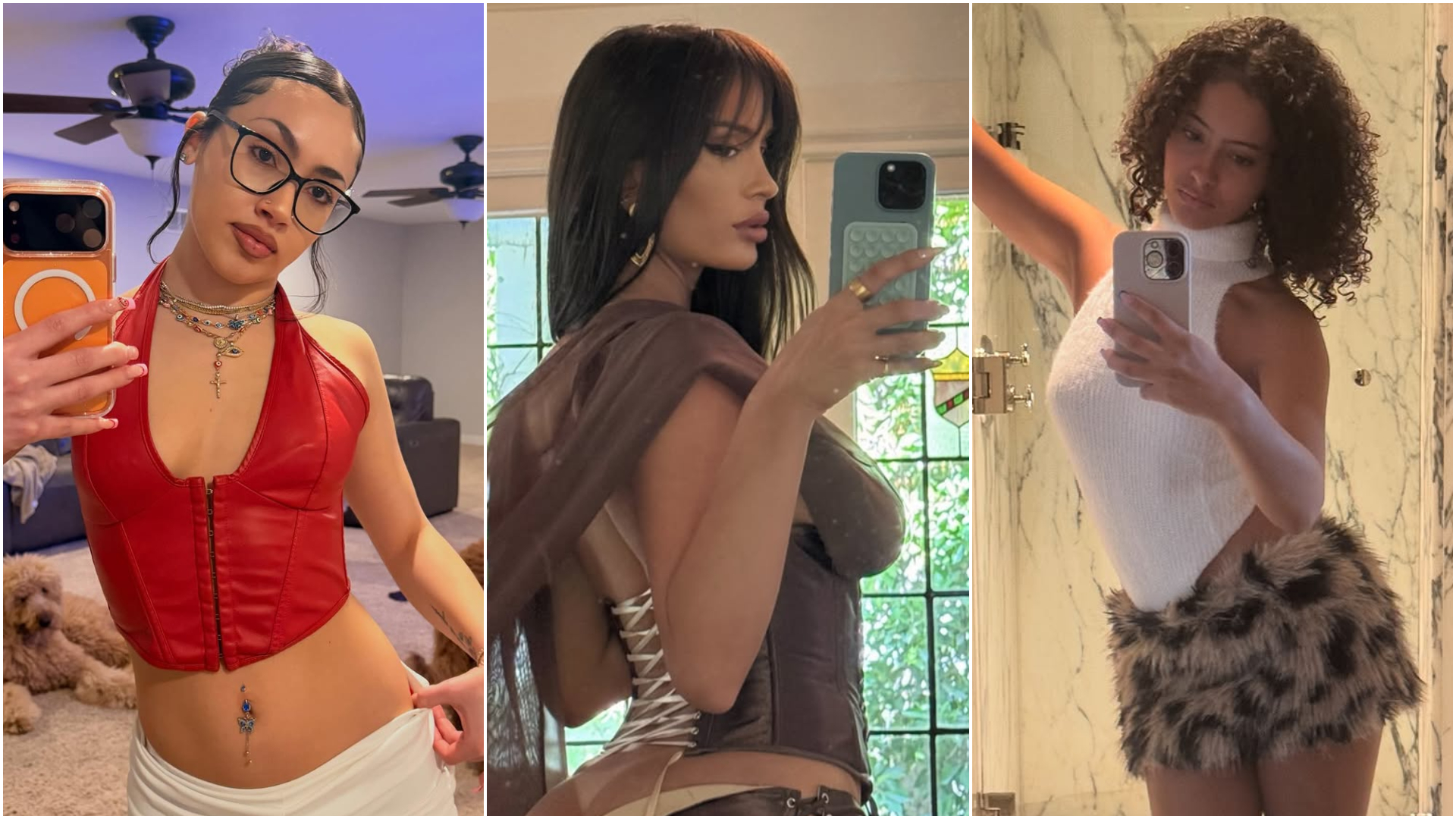 Jailynn Solis (@jai.lyssa), Natalia Rivera (@natalia) y Naomi Daze (@naomidazexo).