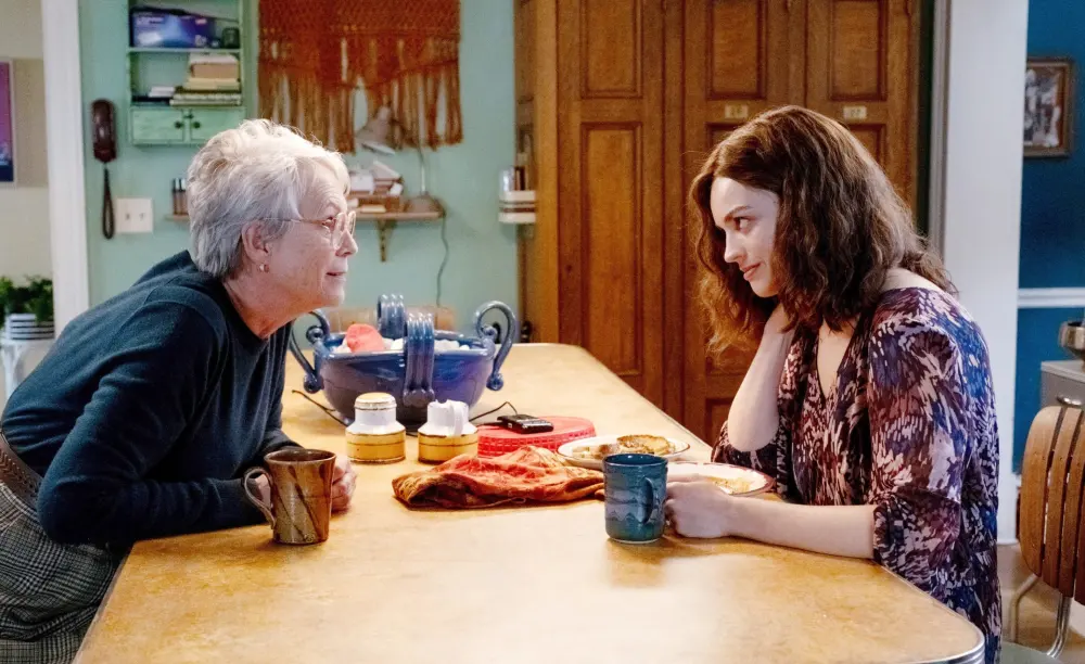 Jamie Lee Curtis and Emma Mackey in Ella McCay