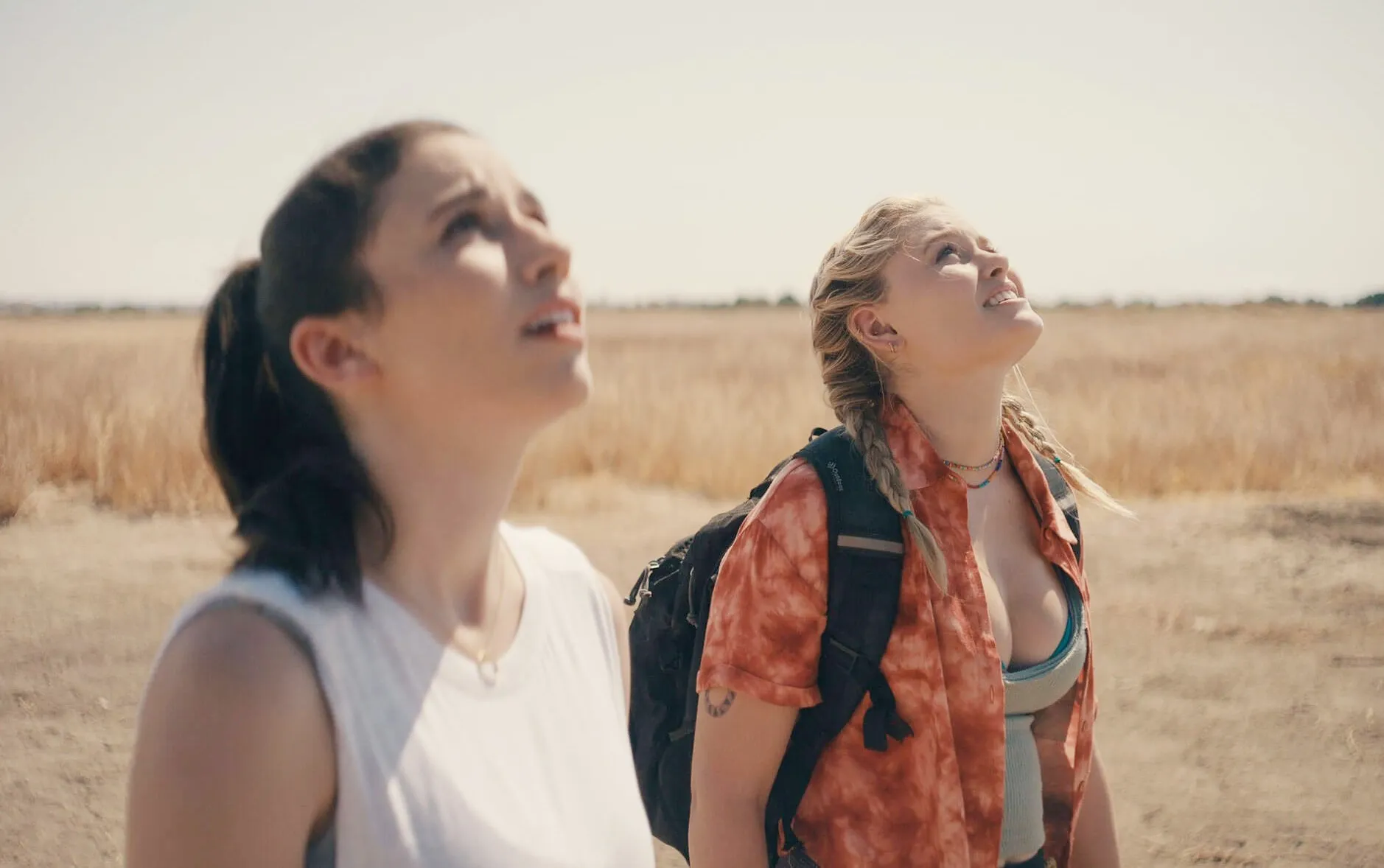 Grace Caroline Currey and Virginia Gardner in Fall