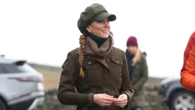 HOPE, ENGLAND - JANUARY 27: Catherine, Princess of Wales joins Mind Over Mountains, a charity offering professional mental health support through therapeutic outdoor experiences, for a supported wellbeing walk in the Peak District National Park on January 27, 2026 near Curbar, England. The Princess of Wales visited the north of England to highlight how community, nature and creativity can help those struggling with trauma, isolation and mental health challenges. (Photo by Ian Vogler - WPA Pool/Getty Images)