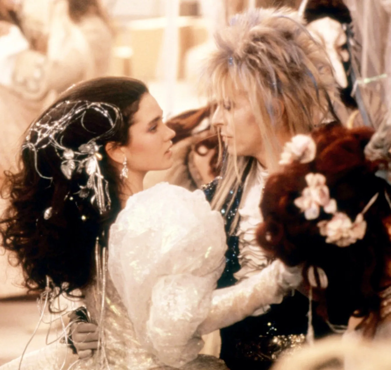 Jennifer Connelly and David Bowie in Labyrinth