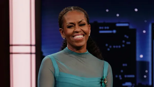 JIMMY KIMMEL LIVE! "Jimmy Kimmel Live!" airs every weeknight at 11:35 p.m. ET and features a diverse lineup of guests that include celebrities, athletes, musical acts, comedians and human interest subjects, along with comedy bits and a house band. The guests for Monday, December 15 included Michelle Obama ("The Look"), and Mia Goth ("Frankenstein"). (Disney/Randy Holmes) MICHELLE OBAMA (Photo by Randy Holmes/Disney via Getty Images)