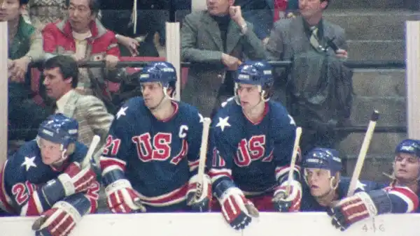 The 1980 men's hockey team in Miracle: The Boys of '80