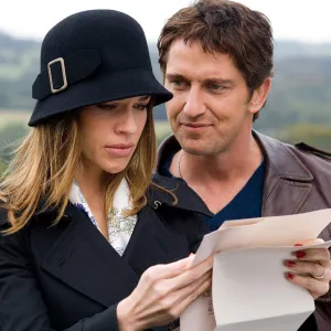 Hilary Swank and Gerard Butler in P.S. I Love You