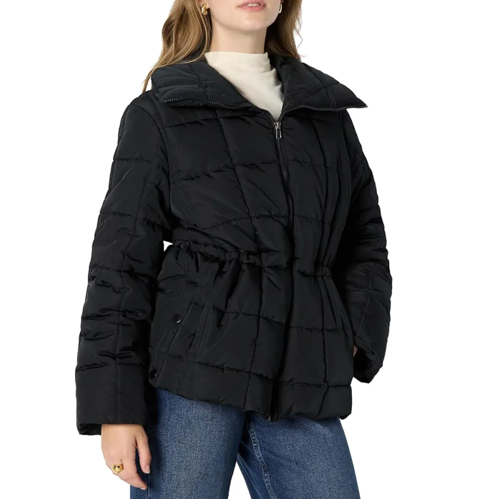 Amazon Essentials Adjustable Waist Puffer Jacket
