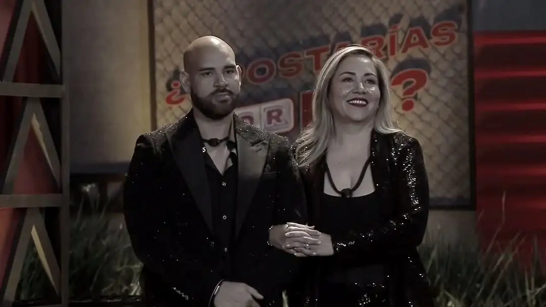 El Pelón Molinar y su esposa Laura en ¿Apostarías por mí?