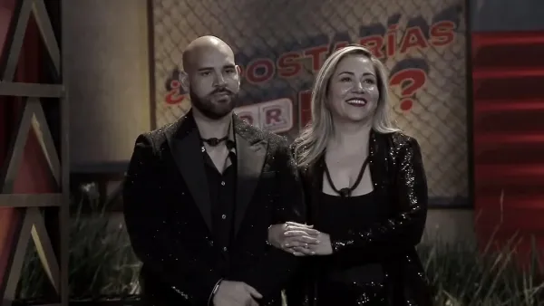 El Pelón Molinar y su esposa Laura en ¿Apostarías por mí?