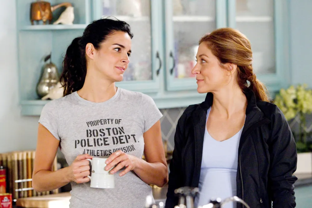 Angie Harmon and Sasha Alexander in Rizzoli & Isles
