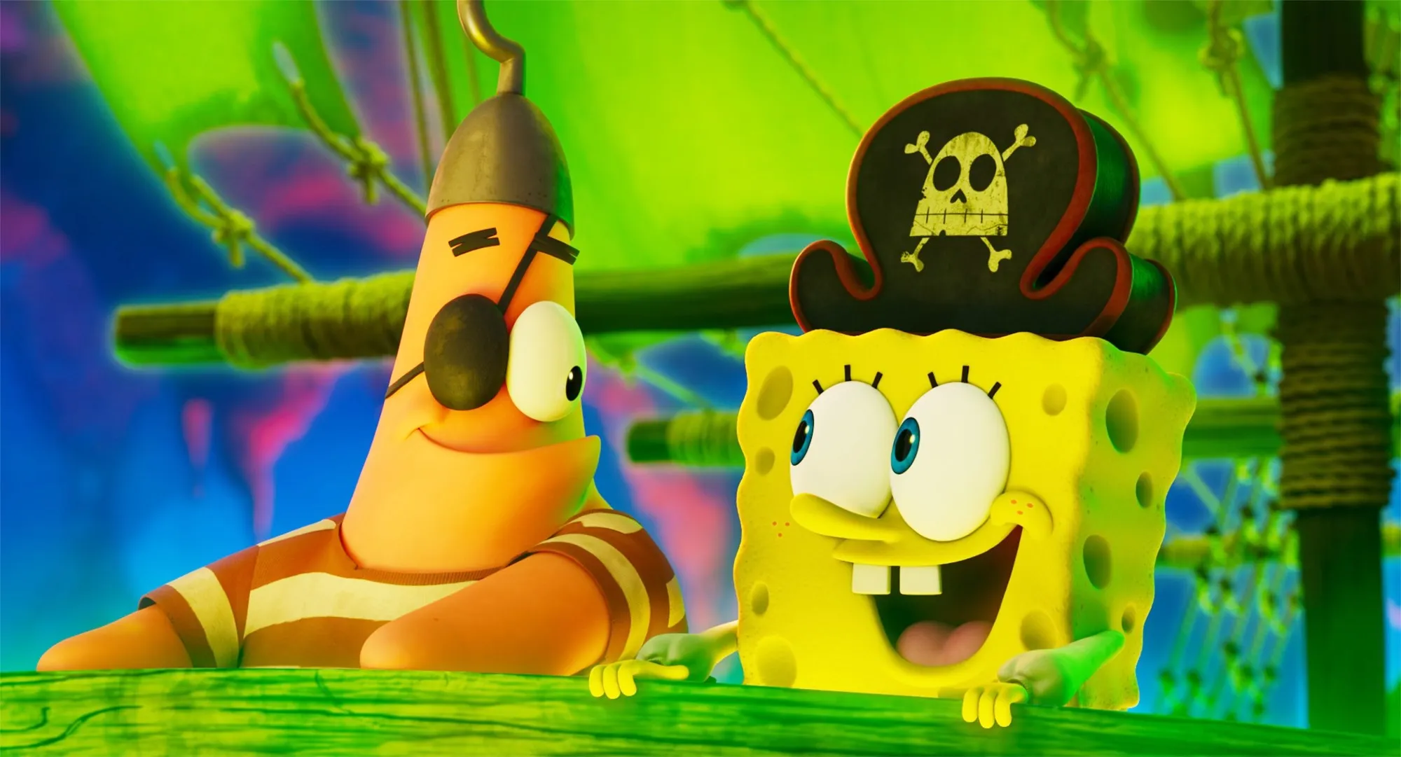 Patrick Star (voice: Bill Fagerbakke), SpongeBob SquarePants (voice: Tom Kenny) in The SpongeBob Movie: Search for SquarePants