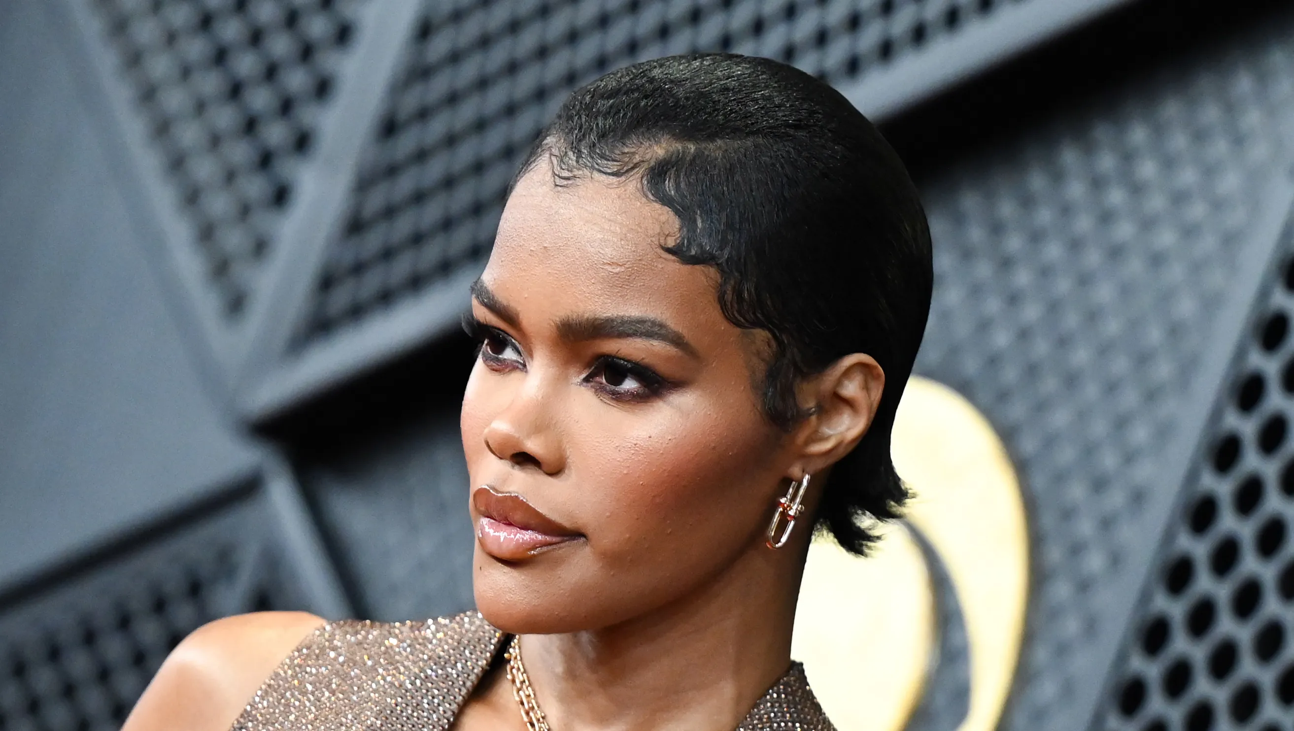 Teyana Taylor at the 68th GRAMMY Awards held at the Crypto.com Arena on February 01, 2026 in Los Angeles, California. (Photo by Gilbert Flores/Billboard via Getty Images)