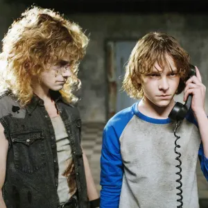 Brady Hepner and Mason Thames in The Black Phone