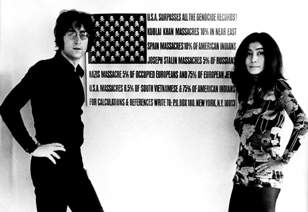 John Lennon and Yoko Ono in The U.S. vs. John Lennon