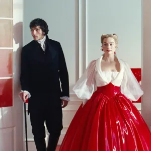 Jacob Elordi and Margot Robbie in Wuthering Heights