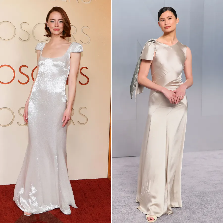 01 Emma Stone and Delaney Rowe Who Wore It Best at the 2026 Oscars