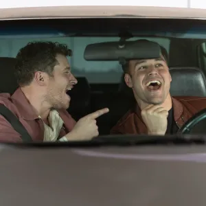 OLIVER STARK, RYAN GUZMAN, Buck and Eddie road trip