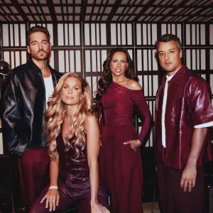 Dhani Lennevald, Marie Serneholt, Sara Lumholdt and Amit Paul of A*Teens