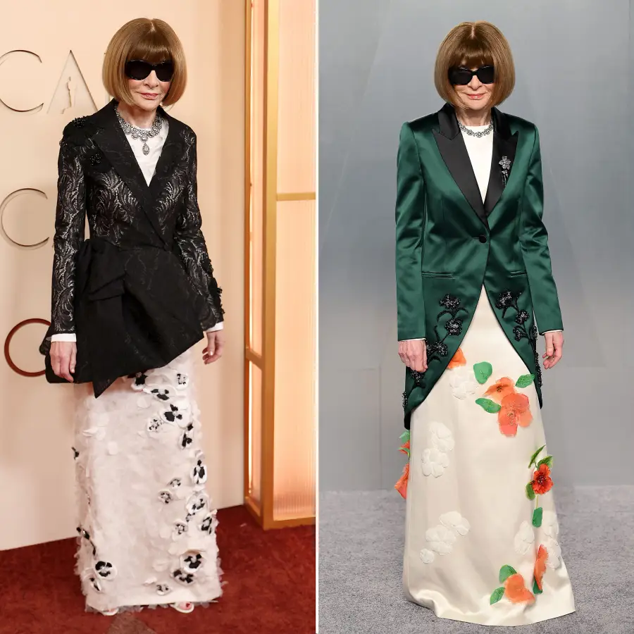 Anna Wintour Every Celebrity Outfit Change From Oscars to Afterparties