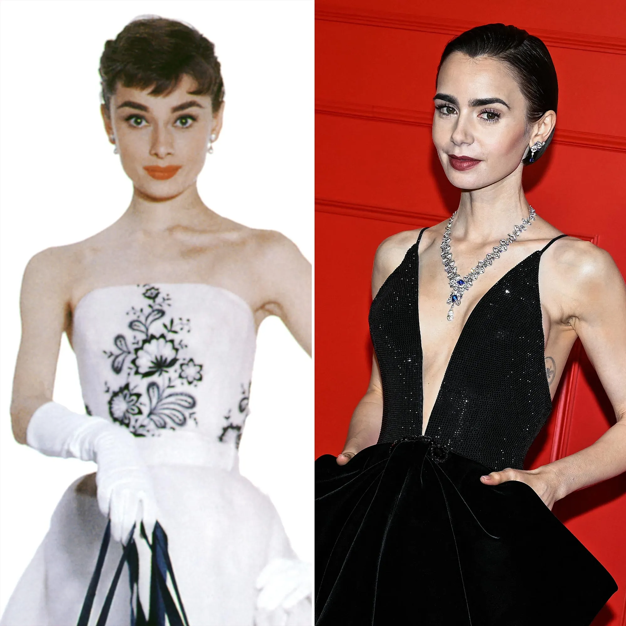 Audrey Hepburns Son Reacts to News Lily Collins Will Play the Late Star